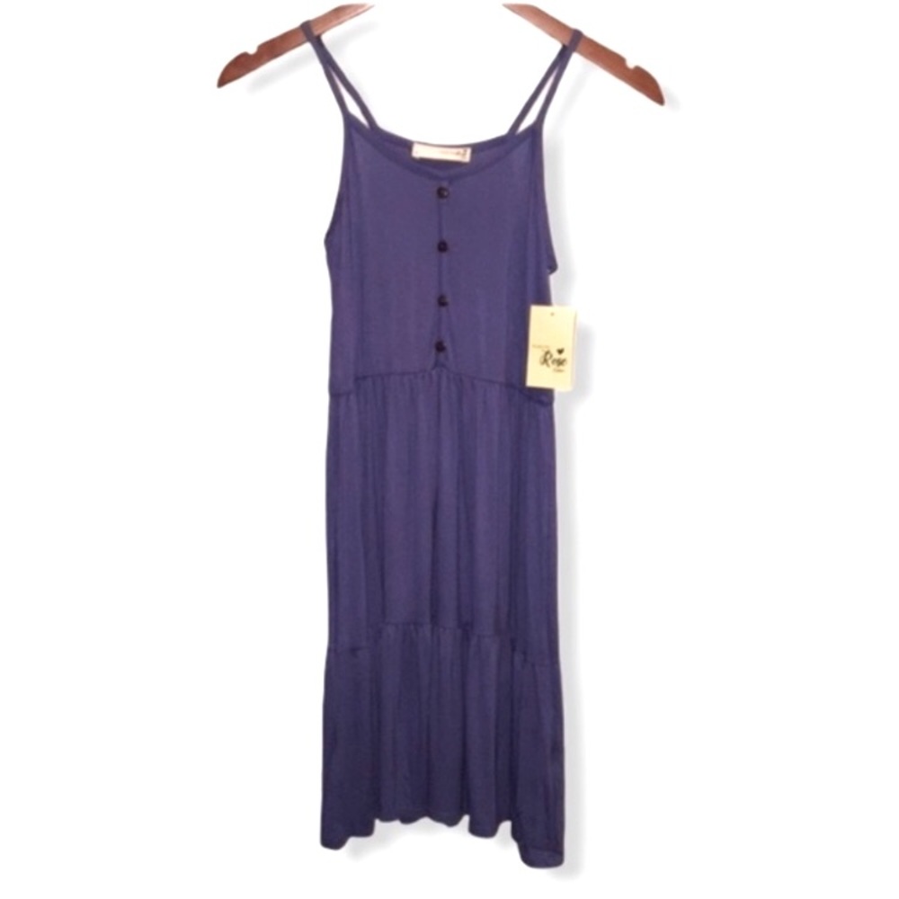 11. 6xHOST PICK! NWT FOREVER ROSE BLUE RUFFLE CASUAL PARTY DRESS